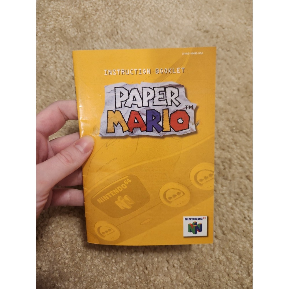 Paper Mario N64 MANUAL ONLY